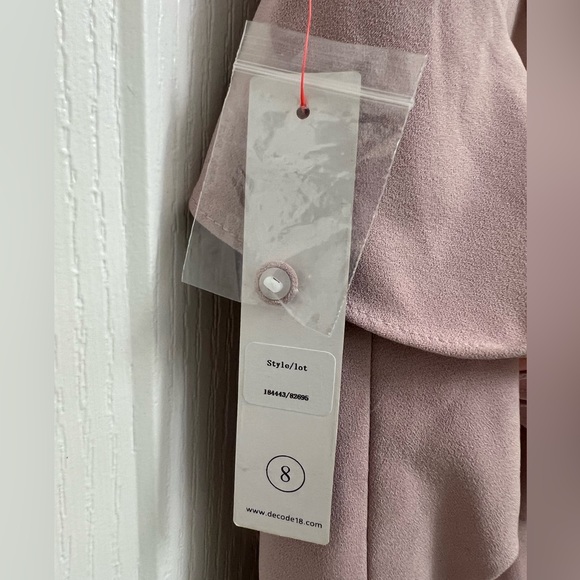 Backless Dusty Rose dress - Size 8 - Picture 6 of 6